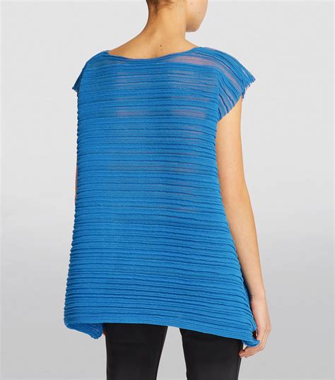 blouse pleated|Pleats Please Issey Miyake pleated blouse